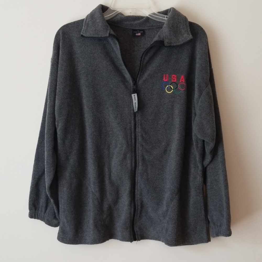 Fleece "USA Olympics "zip up jacket
